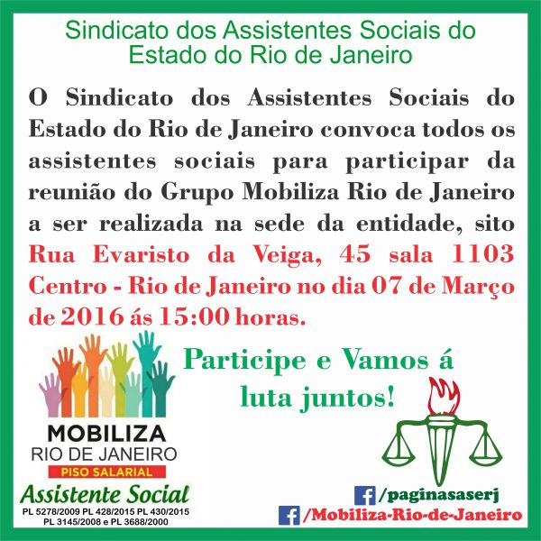 Reunião Mobiliza Rio de Janeiro
