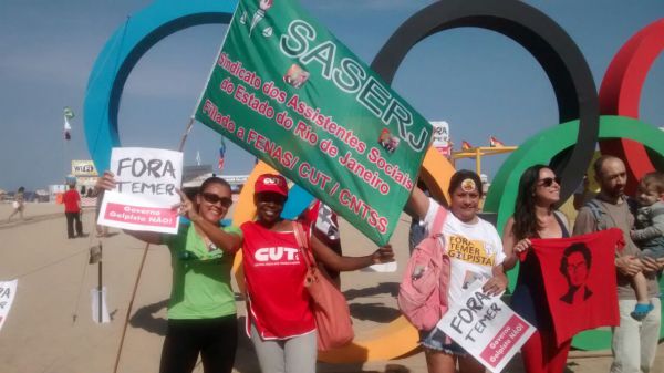 SASERJ presente na Caminhada FORA TEMER