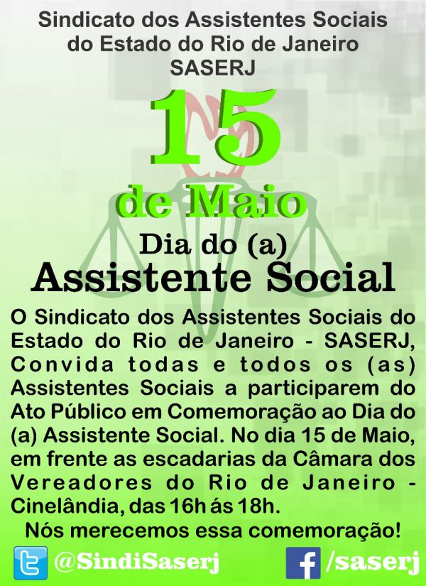 Comemoração ao Dia do (a) Assistente Social