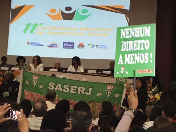 SASERJ na XI Conferência Municipal de Assistência Social da Capital