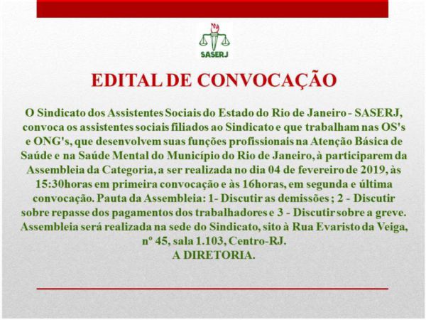 EDITAL DE CONVOCAÇÃO