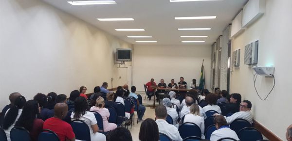 SASERJ ESTEVE PRESENTE NA ASSEMBLEIA GERAL EXTRAORDINÁRIA NO HOSPITAL GETÚLIO VARGAS