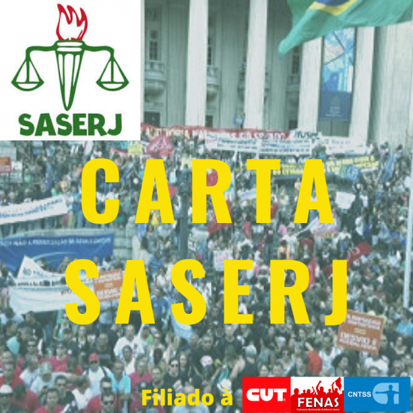 SASERJ ELABORA CARTA ONDE ADERE AO MOVIMENTO DE GREVE DA SAÚDE