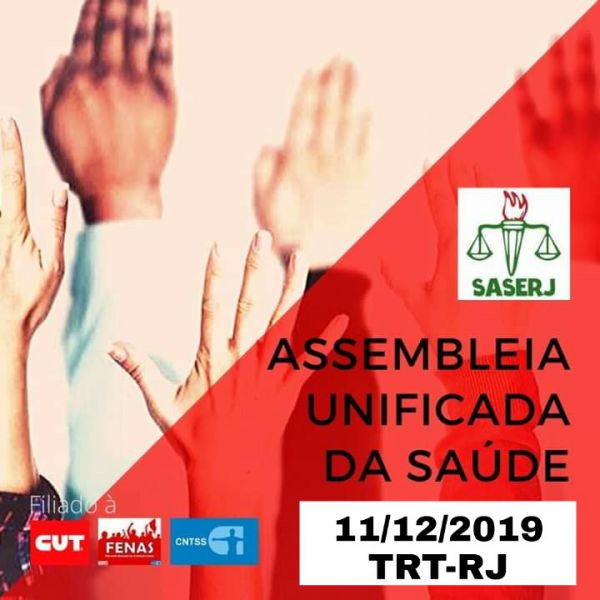 ASSEMBLEIA DA SAÚDE NO TRT-RJ