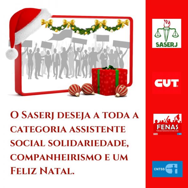 SASERJ DESEJA FELIZ NATAL PARA A CATEGORIA