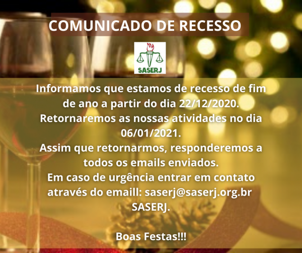 COMUNICADO DE RECESSO