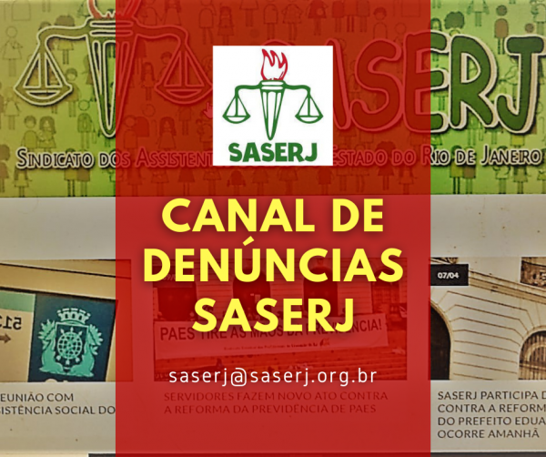 CANAL DO SASERJ RECEBE DENÚNCIAS DE FALTA DE CONDIÇÕES DE TRABALHO DE PROFISSIONAIS NA PANDEMIA