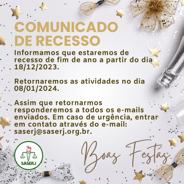 Comunicado de recesso