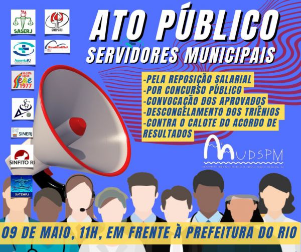 Ato Público dos servidores na prefeitura do Rio